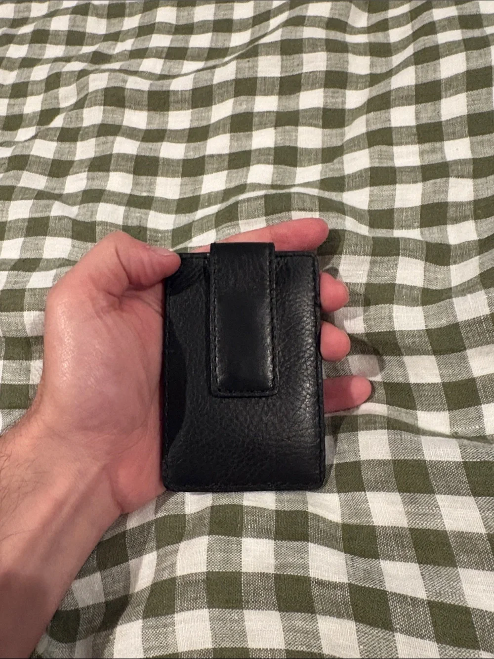 Madewell Black Leather Card Wallet